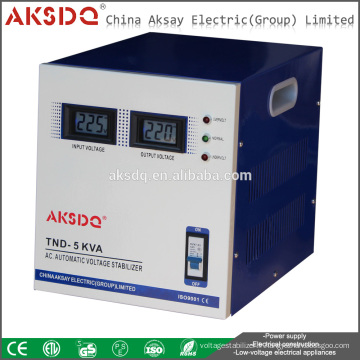 Nouveau type AVR Monophasé Full Automatic Digital High-Precision 5kva Stabilisateur de tension Chine Fabrication